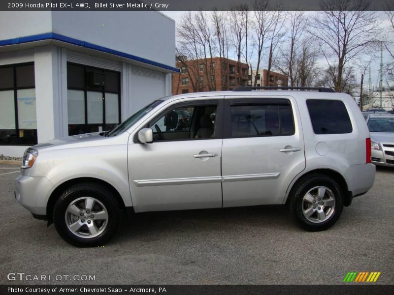 Billet Silver Metallic / Gray 2009 Honda Pilot EX-L 4WD