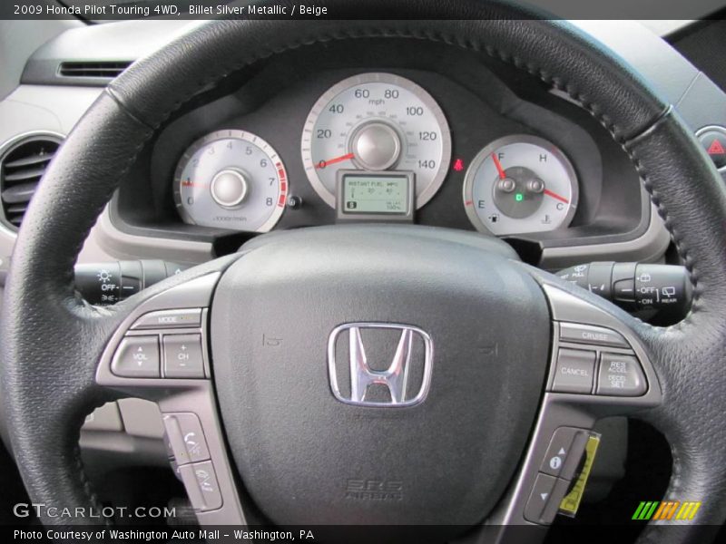 Billet Silver Metallic / Beige 2009 Honda Pilot Touring 4WD