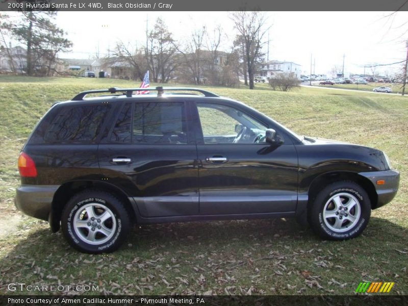 Black Obsidian / Gray 2003 Hyundai Santa Fe LX 4WD