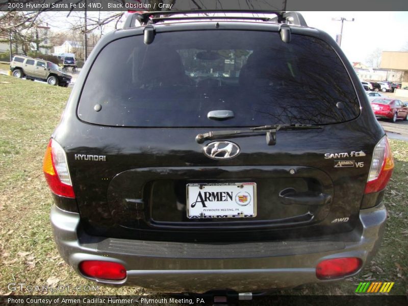 Black Obsidian / Gray 2003 Hyundai Santa Fe LX 4WD