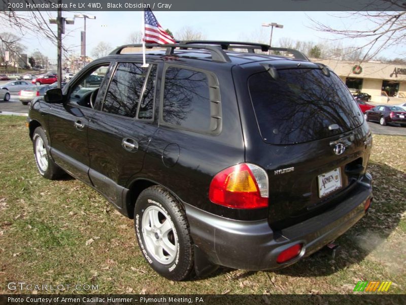 Black Obsidian / Gray 2003 Hyundai Santa Fe LX 4WD