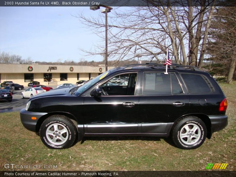Black Obsidian / Gray 2003 Hyundai Santa Fe LX 4WD