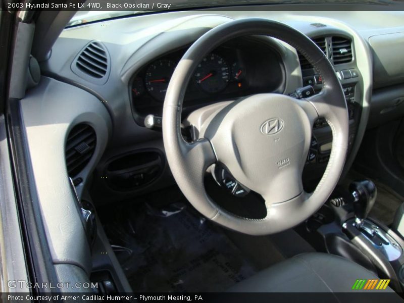 Black Obsidian / Gray 2003 Hyundai Santa Fe LX 4WD