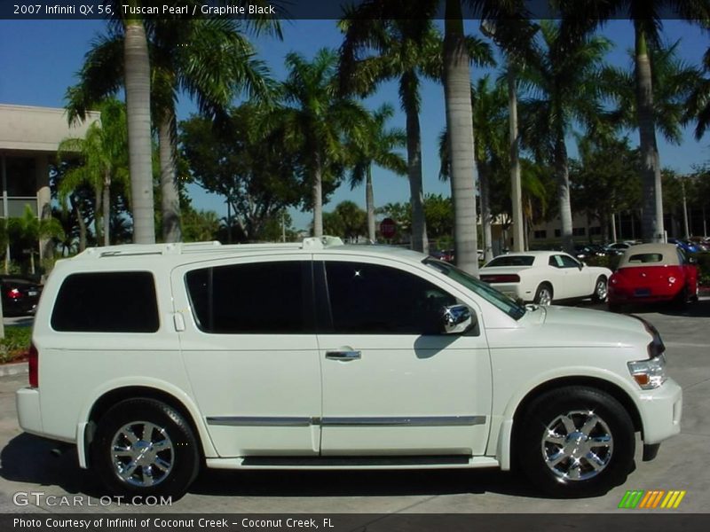 Tuscan Pearl / Graphite Black 2007 Infiniti QX 56