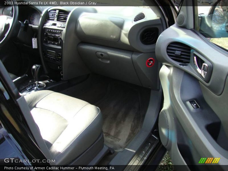 Black Obsidian / Gray 2003 Hyundai Santa Fe LX 4WD