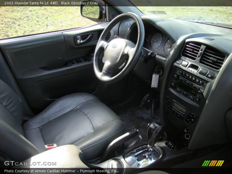 Black Obsidian / Gray 2003 Hyundai Santa Fe LX 4WD