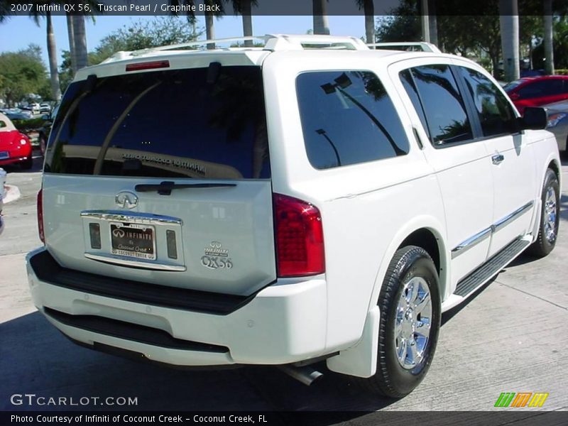 Tuscan Pearl / Graphite Black 2007 Infiniti QX 56