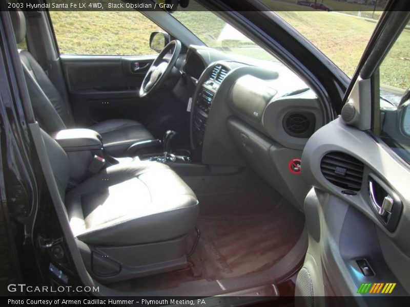 Black Obsidian / Gray 2003 Hyundai Santa Fe LX 4WD