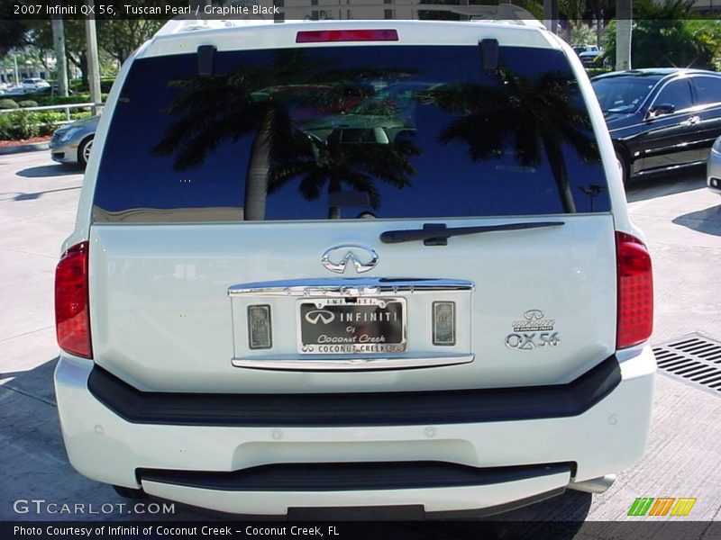 Tuscan Pearl / Graphite Black 2007 Infiniti QX 56
