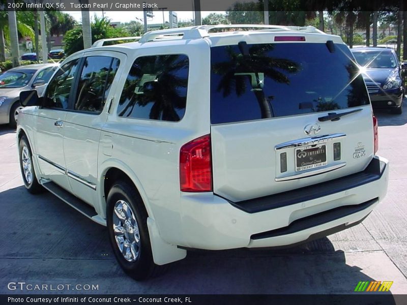 Tuscan Pearl / Graphite Black 2007 Infiniti QX 56