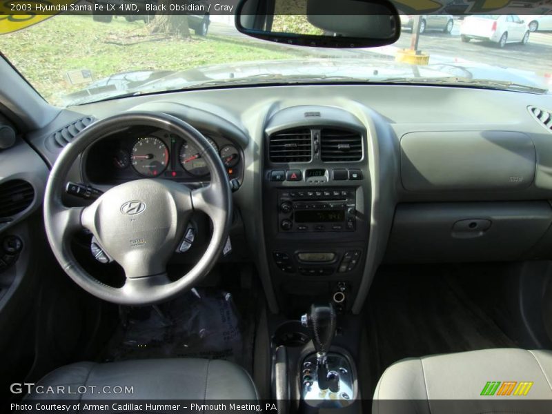 Black Obsidian / Gray 2003 Hyundai Santa Fe LX 4WD