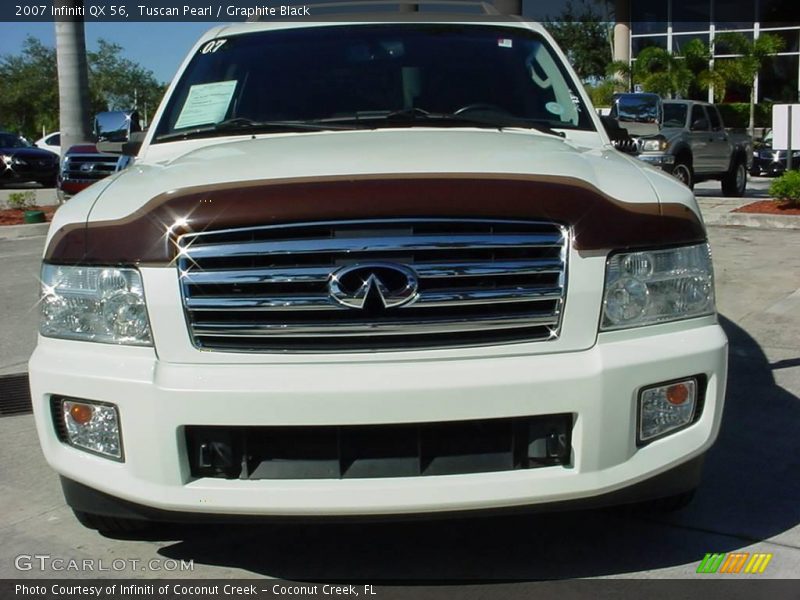Tuscan Pearl / Graphite Black 2007 Infiniti QX 56