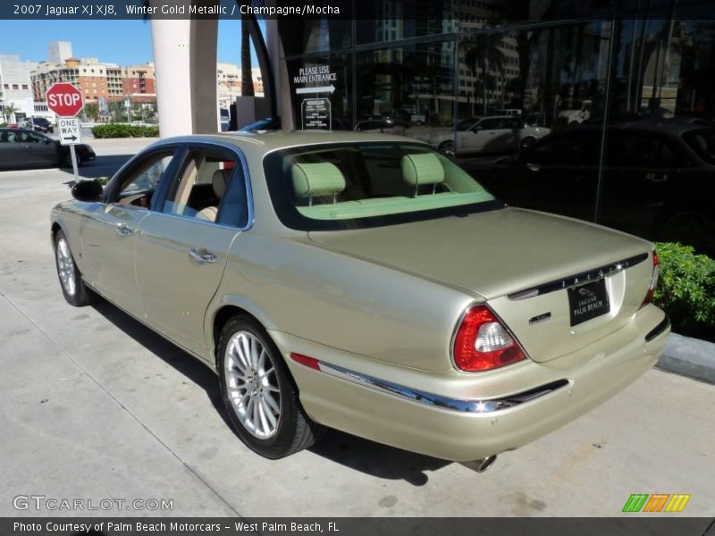 Winter Gold Metallic / Champagne/Mocha 2007 Jaguar XJ XJ8