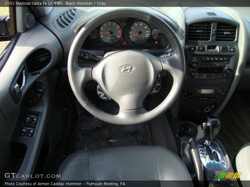 Black Obsidian / Gray 2003 Hyundai Santa Fe LX 4WD