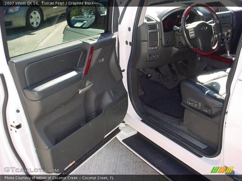 Tuscan Pearl / Graphite Black 2007 Infiniti QX 56