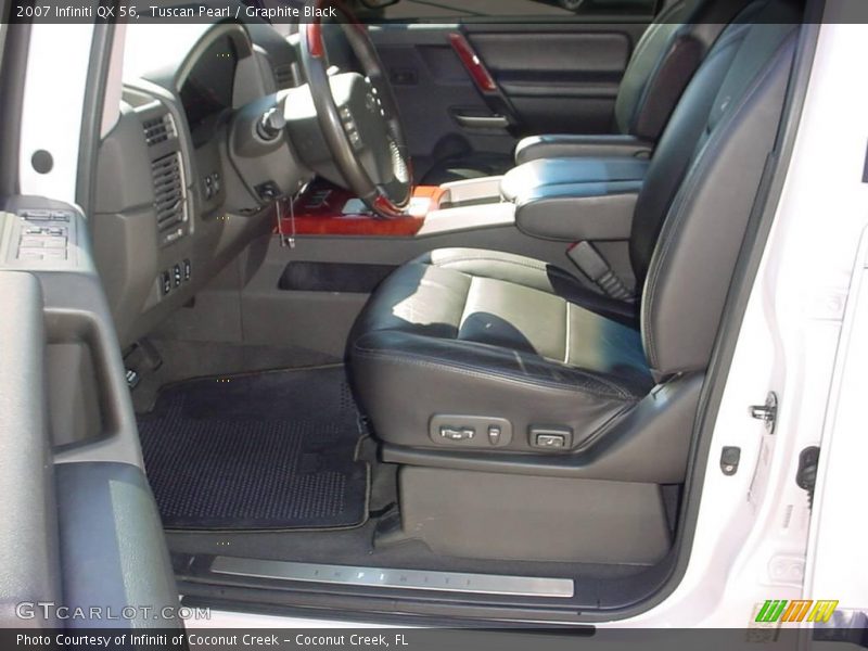 Tuscan Pearl / Graphite Black 2007 Infiniti QX 56