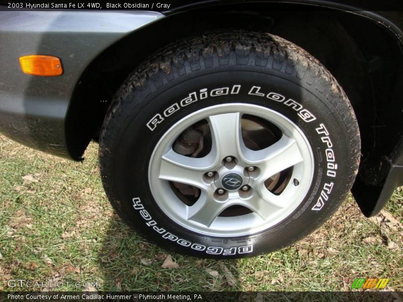 Black Obsidian / Gray 2003 Hyundai Santa Fe LX 4WD