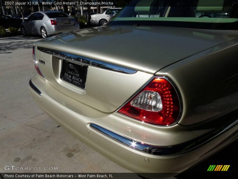 Winter Gold Metallic / Champagne/Mocha 2007 Jaguar XJ XJ8