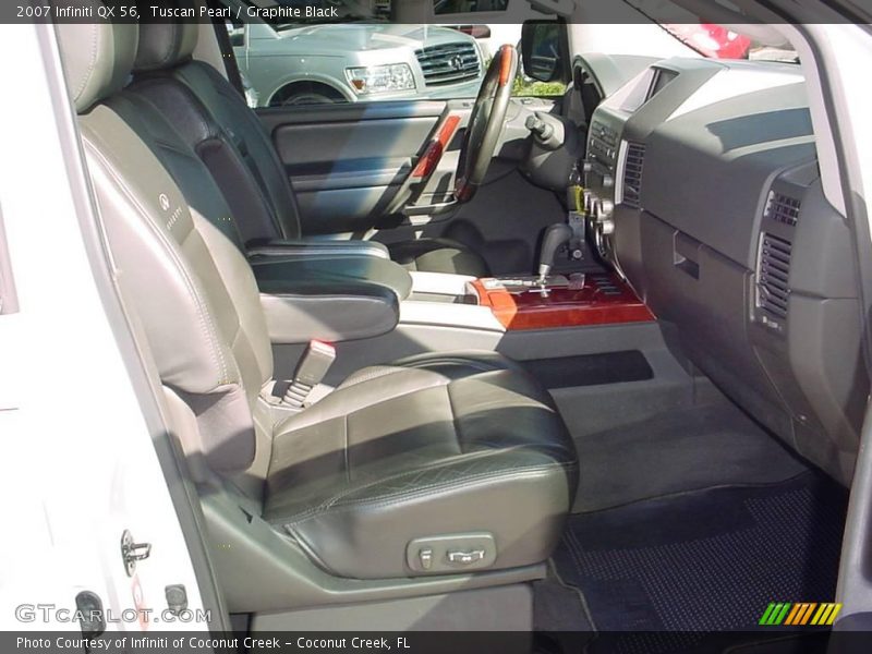 Tuscan Pearl / Graphite Black 2007 Infiniti QX 56