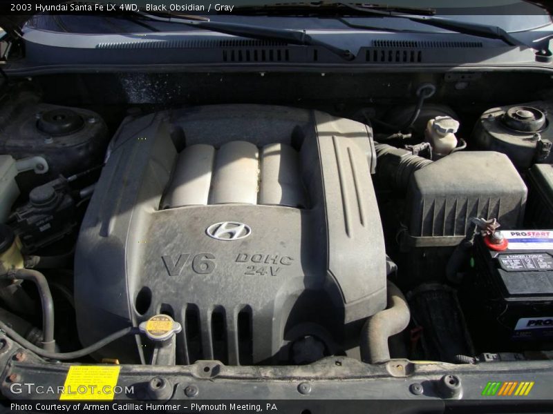 Black Obsidian / Gray 2003 Hyundai Santa Fe LX 4WD