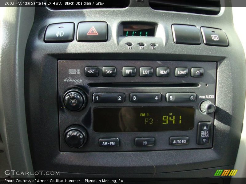 Black Obsidian / Gray 2003 Hyundai Santa Fe LX 4WD