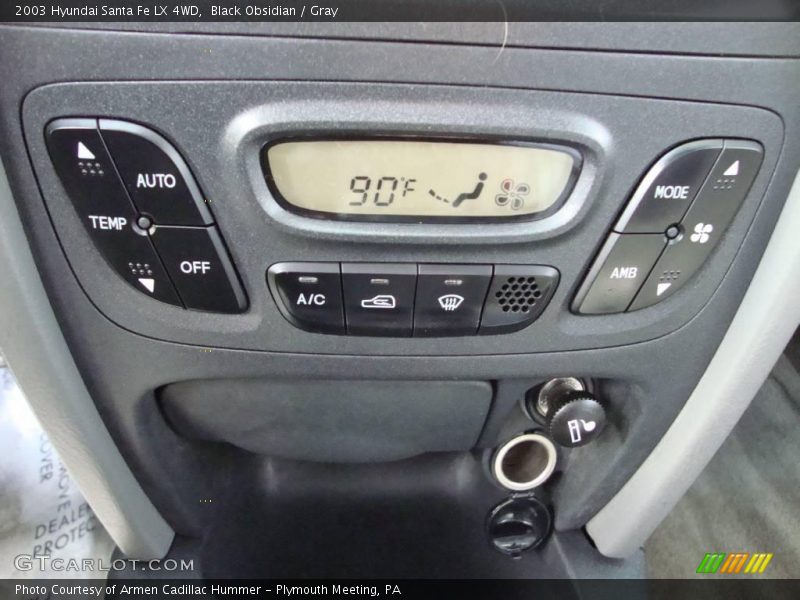 Black Obsidian / Gray 2003 Hyundai Santa Fe LX 4WD