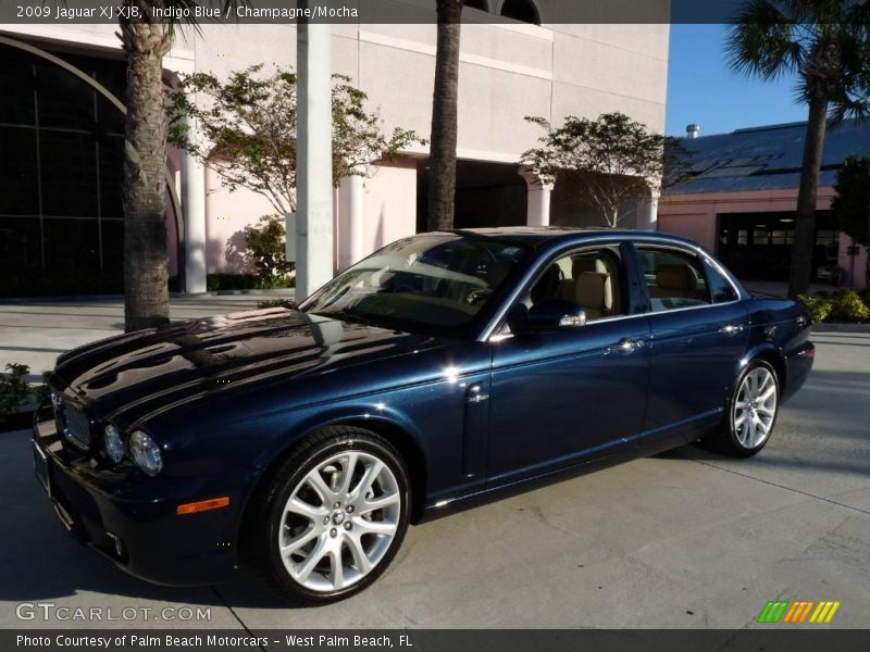 Indigo Blue / Champagne/Mocha 2009 Jaguar XJ XJ8