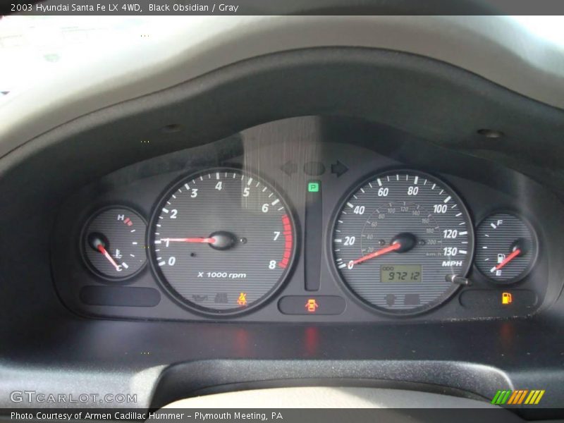 Black Obsidian / Gray 2003 Hyundai Santa Fe LX 4WD