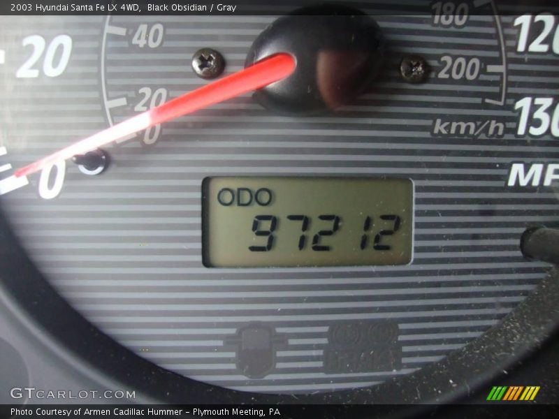 Black Obsidian / Gray 2003 Hyundai Santa Fe LX 4WD