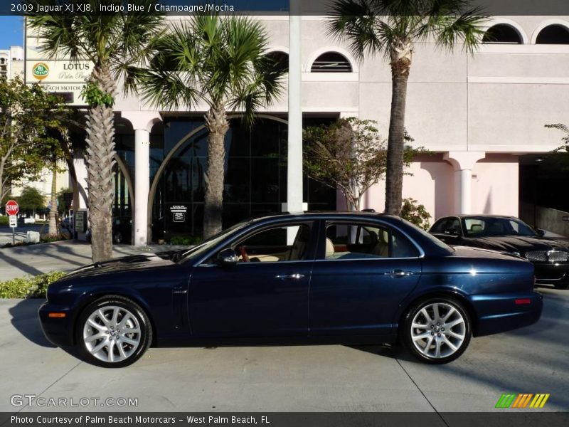 Indigo Blue / Champagne/Mocha 2009 Jaguar XJ XJ8