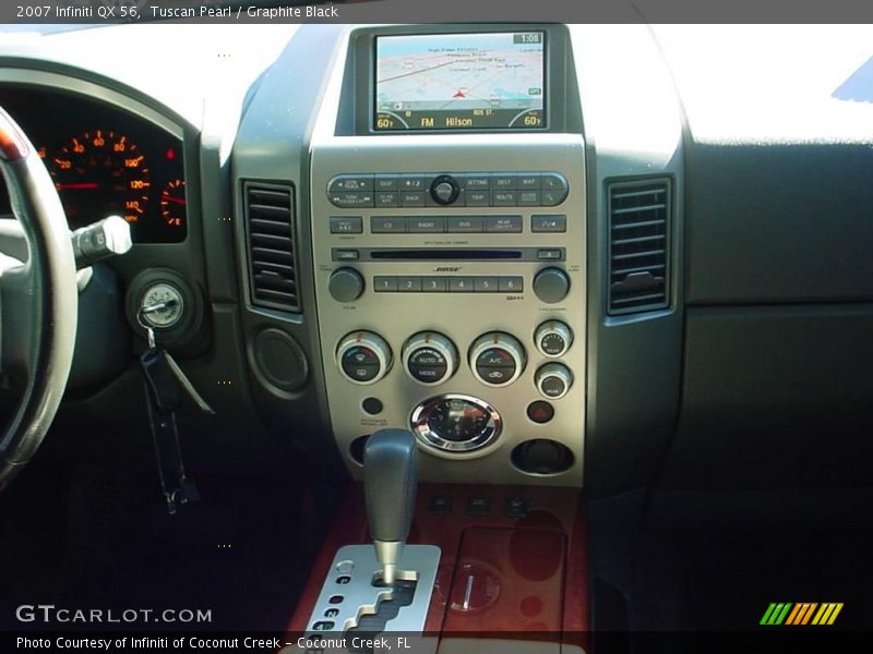 Tuscan Pearl / Graphite Black 2007 Infiniti QX 56
