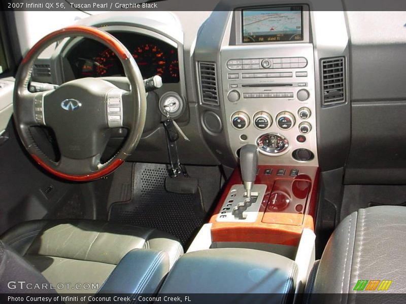 Tuscan Pearl / Graphite Black 2007 Infiniti QX 56