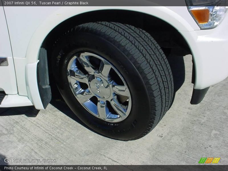 Tuscan Pearl / Graphite Black 2007 Infiniti QX 56