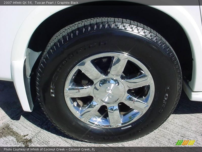 Tuscan Pearl / Graphite Black 2007 Infiniti QX 56