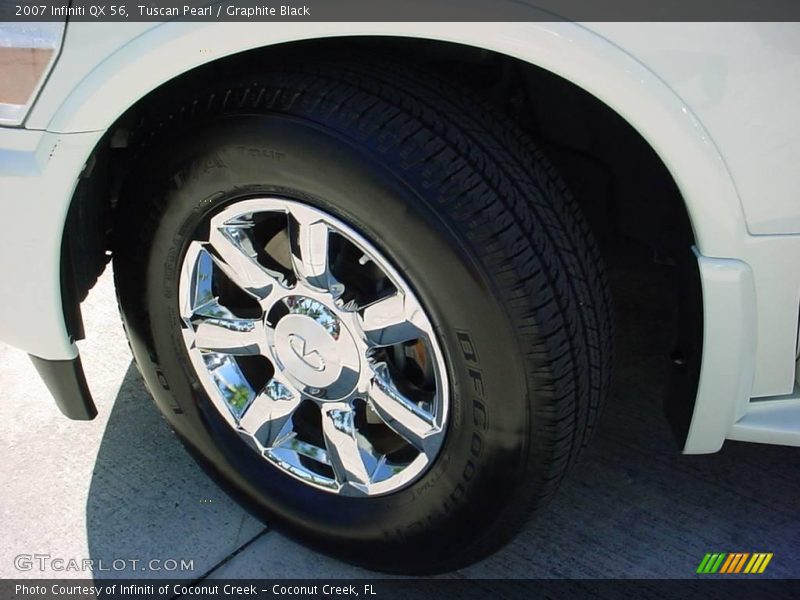 Tuscan Pearl / Graphite Black 2007 Infiniti QX 56