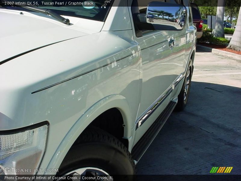 Tuscan Pearl / Graphite Black 2007 Infiniti QX 56
