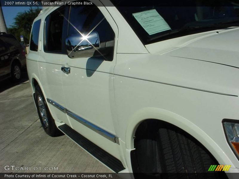 Tuscan Pearl / Graphite Black 2007 Infiniti QX 56