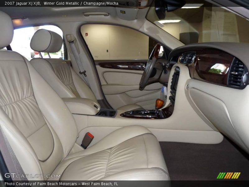 Winter Gold Metallic / Champagne/Mocha 2007 Jaguar XJ XJ8