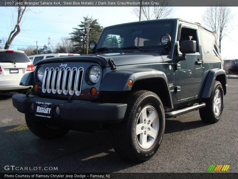 Steel Blue Metallic / Dark Slate Gray/Medium Slate Gray 2007 Jeep Wrangler Sahara 4x4