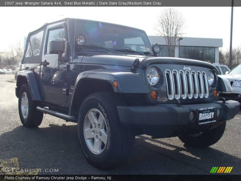 Steel Blue Metallic / Dark Slate Gray/Medium Slate Gray 2007 Jeep Wrangler Sahara 4x4