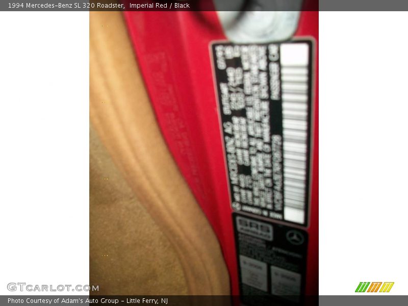 Imperial Red / Black 1994 Mercedes-Benz SL 320 Roadster