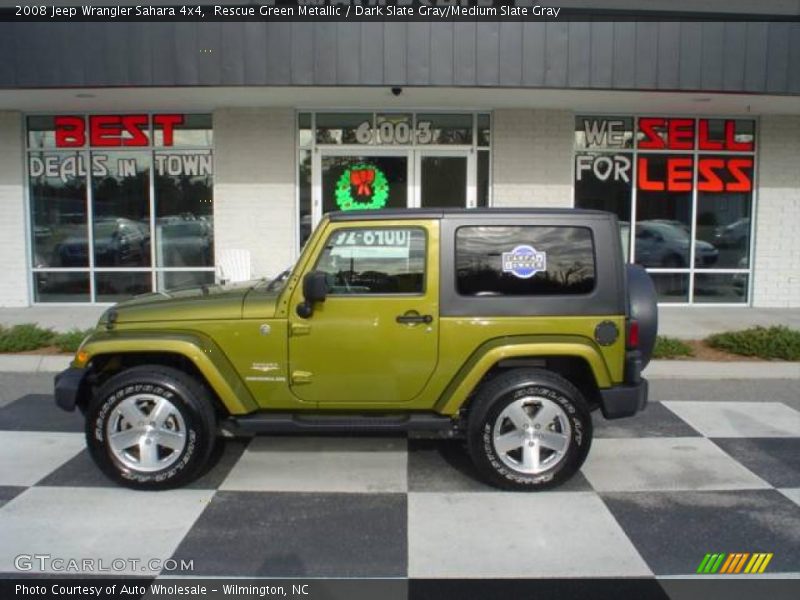Rescue Green Metallic / Dark Slate Gray/Medium Slate Gray 2008 Jeep Wrangler Sahara 4x4