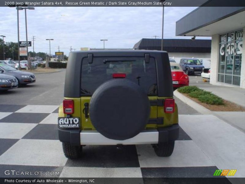 Rescue Green Metallic / Dark Slate Gray/Medium Slate Gray 2008 Jeep Wrangler Sahara 4x4