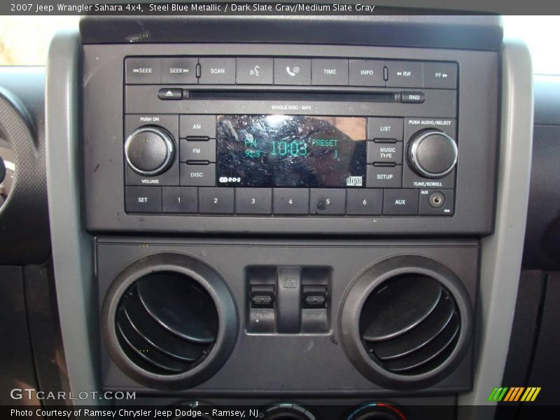 Steel Blue Metallic / Dark Slate Gray/Medium Slate Gray 2007 Jeep Wrangler Sahara 4x4