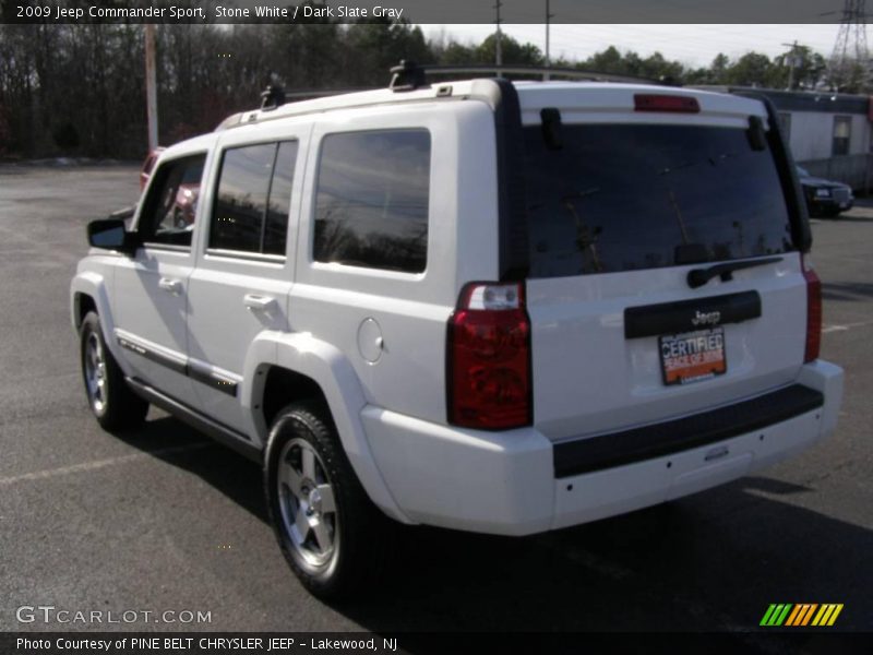 Stone White / Dark Slate Gray 2009 Jeep Commander Sport