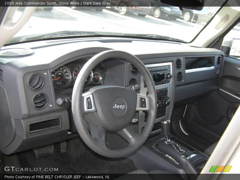 Stone White / Dark Slate Gray 2009 Jeep Commander Sport