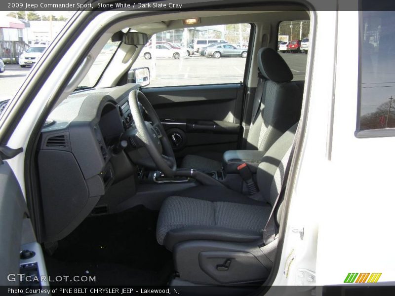 Stone White / Dark Slate Gray 2009 Jeep Commander Sport