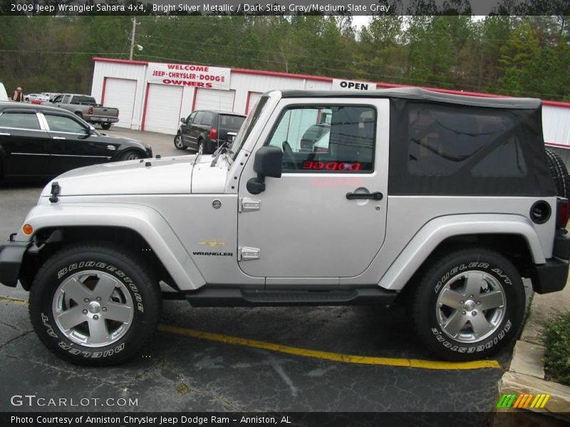 Bright Silver Metallic / Dark Slate Gray/Medium Slate Gray 2009 Jeep Wrangler Sahara 4x4