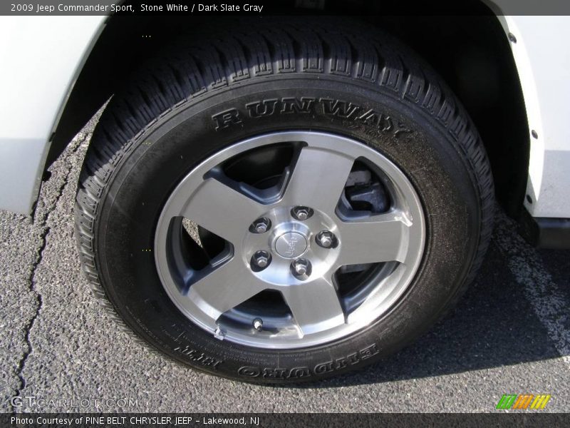 Stone White / Dark Slate Gray 2009 Jeep Commander Sport