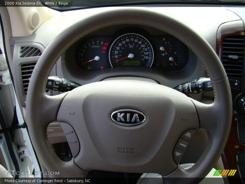 White / Beige 2006 Kia Sedona EX